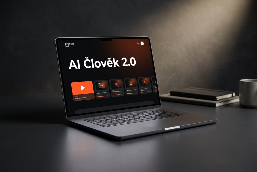 Kurz AI Člověk 2.0 na notebooku